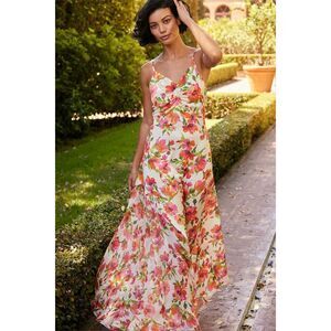 MISA Los Angeles Negine Dress Palmarei Blooms Mix Floral Maxi Dress XS NWT NEW